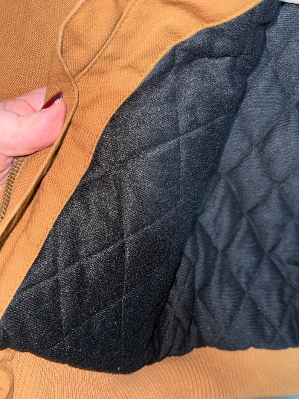 Carhartt Kids Brown Hooded Work Jacket Size 4T